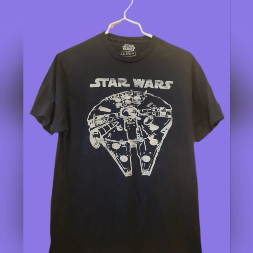 Star Wars Black Millennium Falcon Tee